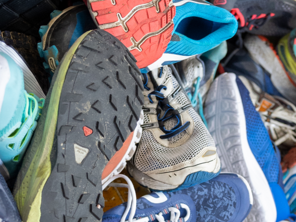 Aktuelles Schuh-Recycling